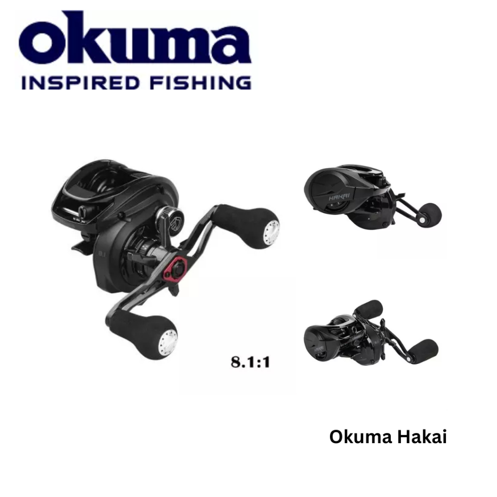 Reel BC Okuma Hakai DT HDT101X-A 8.1:1 Drag 9kg Ultra Ringan 170g