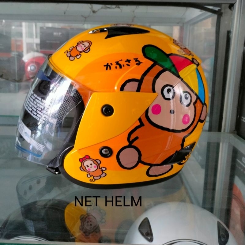 HELM MDS ANAK SPORT R3 JUNIOR SANRIO MONKICHI ORIGINAL MDS ANAK