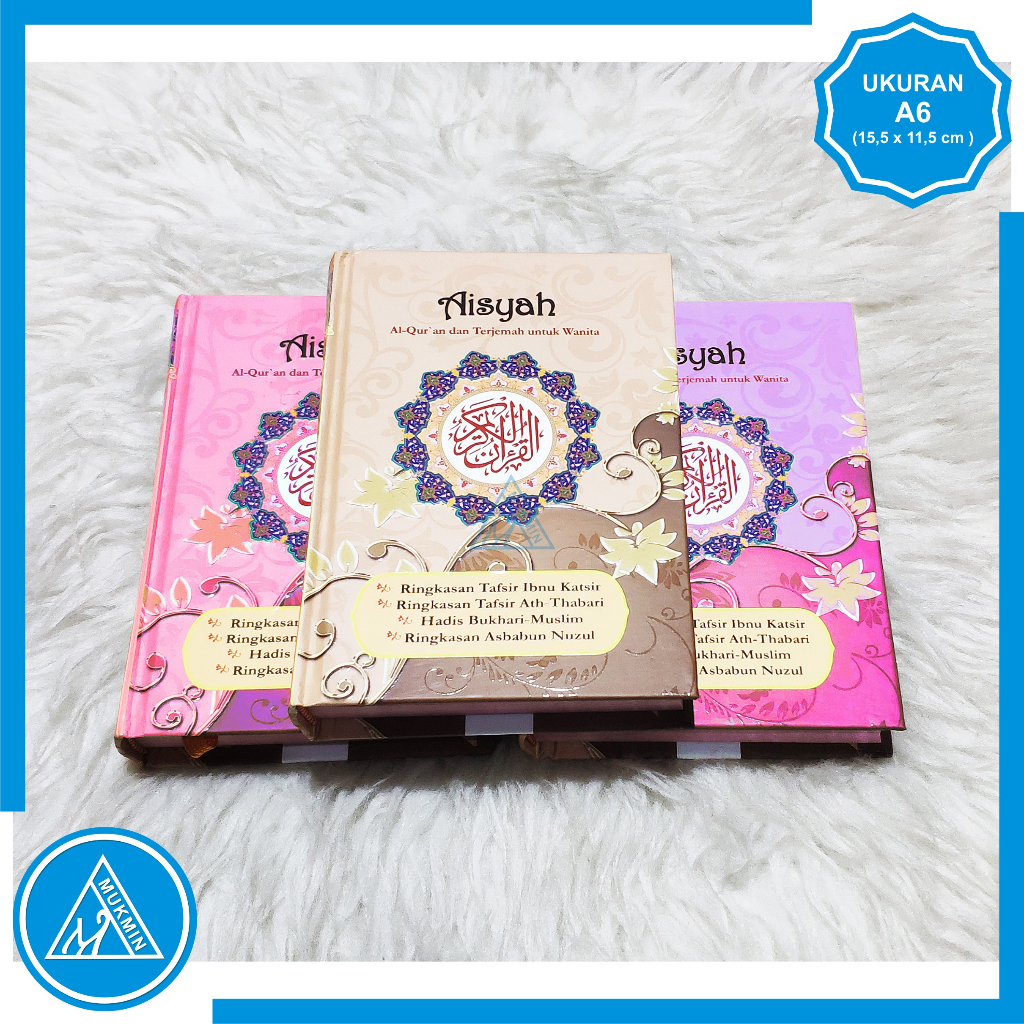 Alquran Mushaf wanita aisyah dengan terjemah | ukuran pas A6 cantik