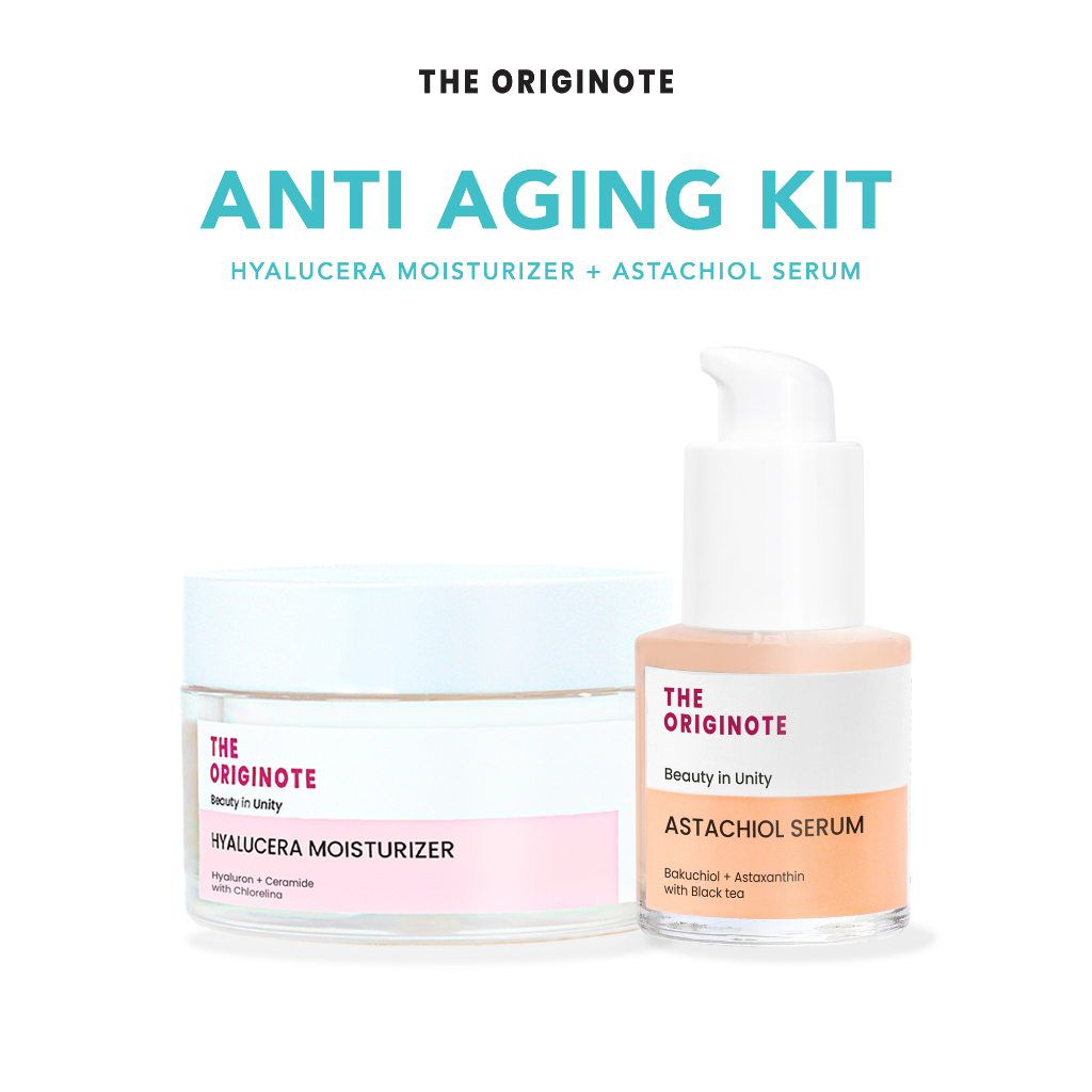 (READY) SPECIAL BUNDLE 2in1 The Originote - Moisturizer + Serum Astachiol / Anti Aging Kit 2in1