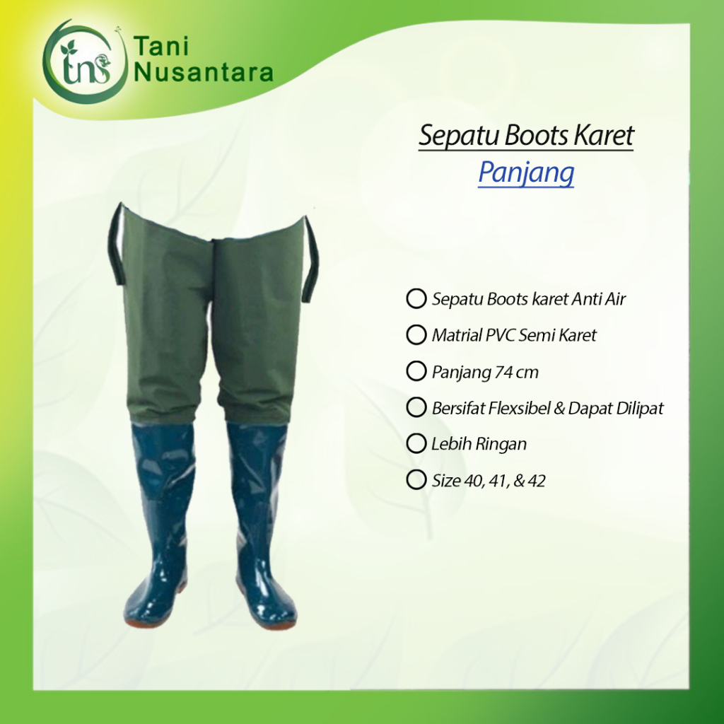 SEPATU BOOT KARET PANJANG / SEPATU BOOT PETANI