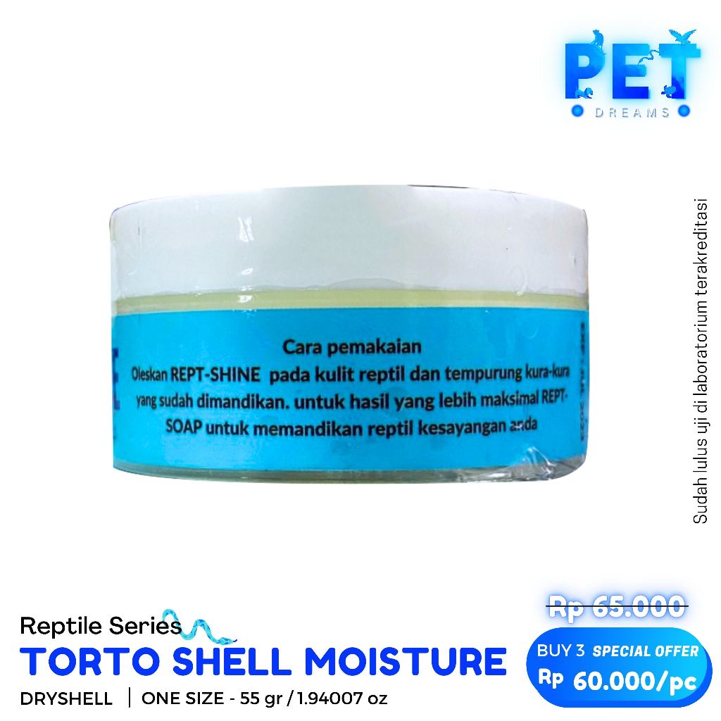 MR VET REPT SHINE / TORTO SHELL MOISTURE / PELEMBAB TEMPURUNG TURTLE