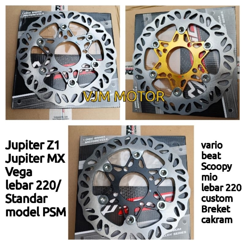 Disc brake Beat model PSM piringan cakram Vario Beat Scoopy Lebar 220 mm Jupiter z Jupiter MX Vega