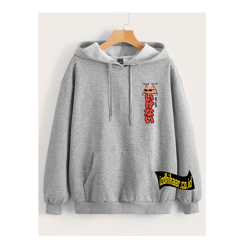 Sweater Hoodie Pria Wanita  LOOK HERE Terbaru / Sweater Pria Wanita Kekinian Size M -XXL