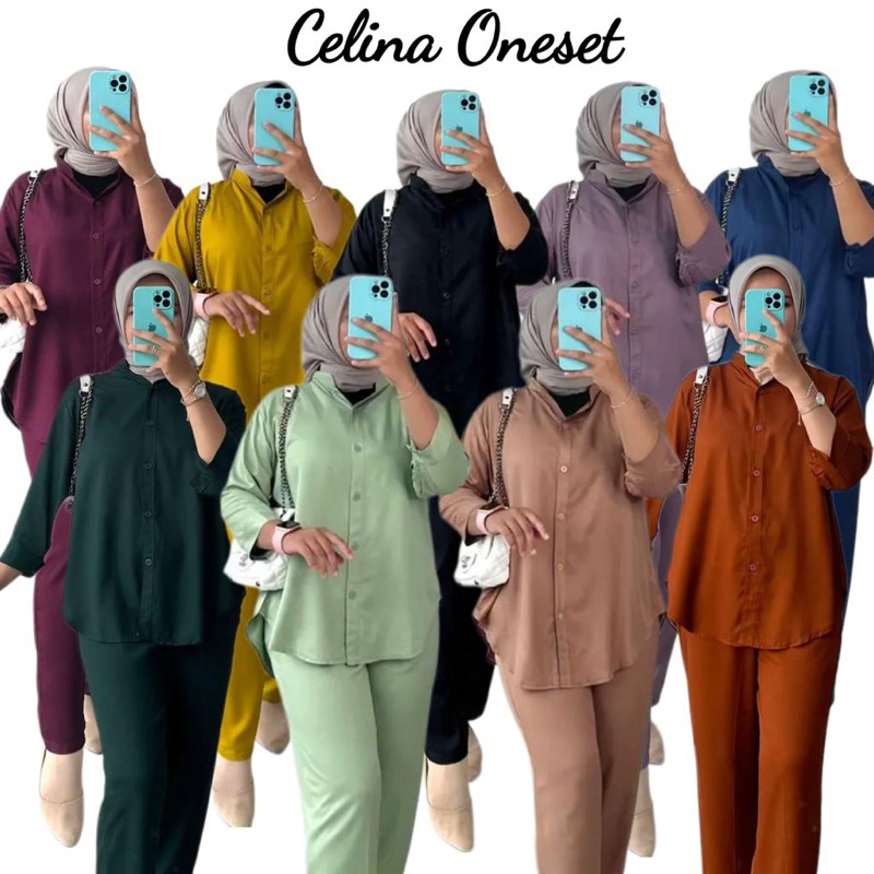 CELINA ONESET | SET RAYON TWILL TEBAL