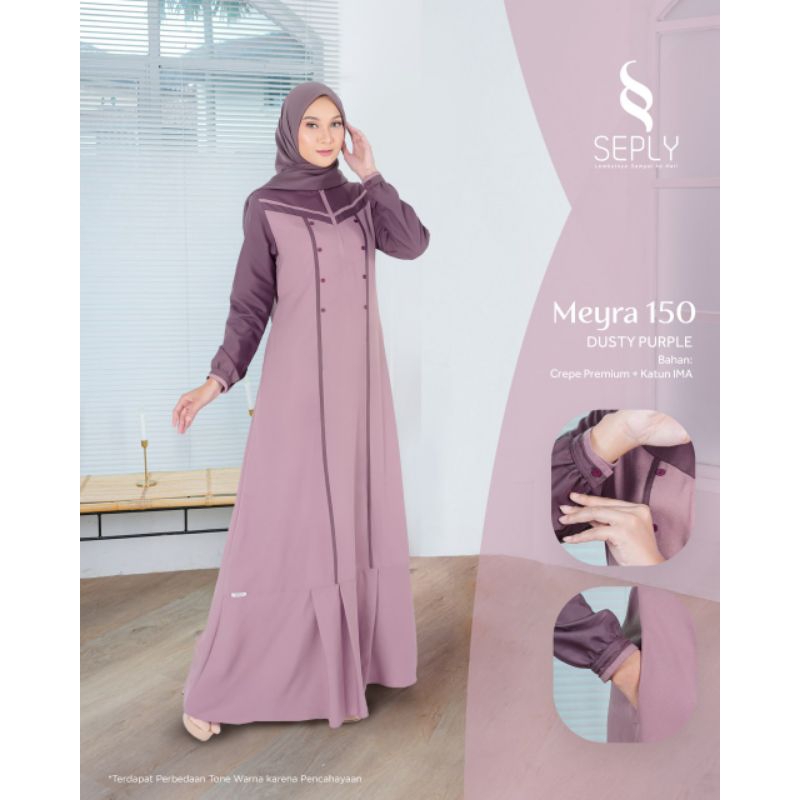 Seply Gamis Meyra 150 (Dusty Purple, Dusty Grey)