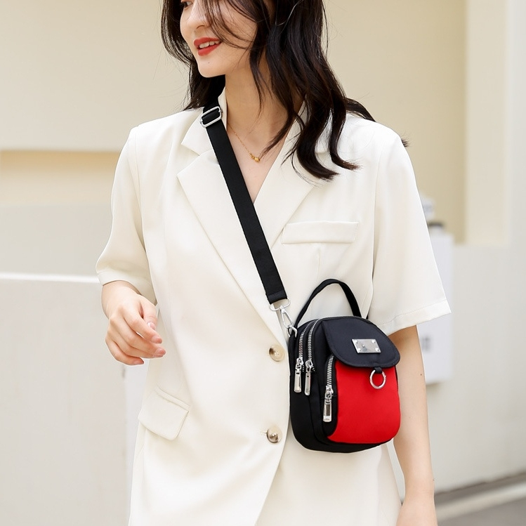 TAS SELEMPANG WANITA IMPORT KANVAS PREMIUM HITAM ELECNA TA816B5 MINI SLINGBAG KOREA SHOULDER BAG BAHU CEWEK REMAJA MURAH KEKINIAN SIMPLE CASUAL BRANDED BATAM FASHION LUCU