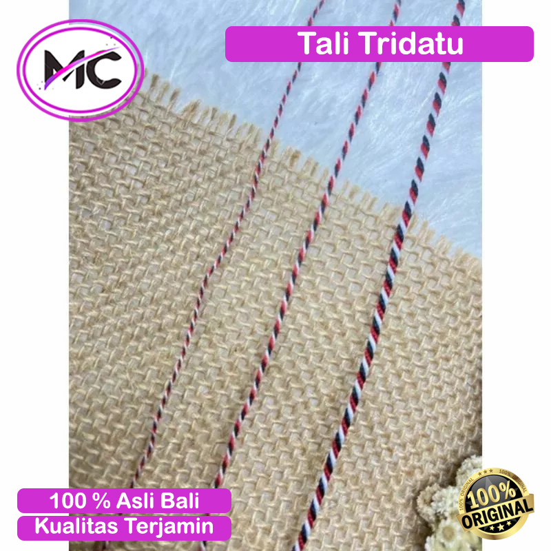 Tali Tridatu 1 mm 1,5 mm 2 mm Benang Tridadu Bahan Membuat Gelang Asli Tali Dekorasi Kerajinan DIY