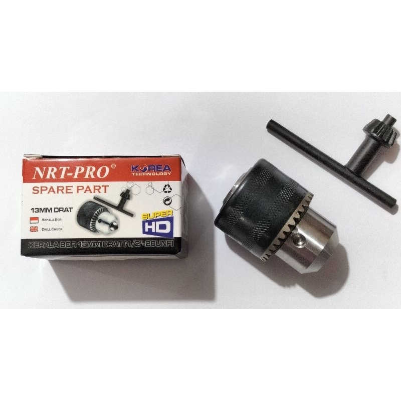Kepala Bor 13mm merk NRT-PRO - Drill Chuck 13mm NRT-PRO - Hower Bor 13mm