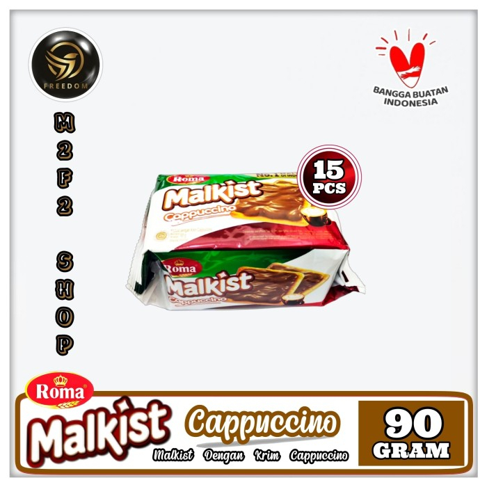 

Roma Biskuit Malkist Rasa Krim Cappuccino - 90 gr (Kemasan 15 Pcs)