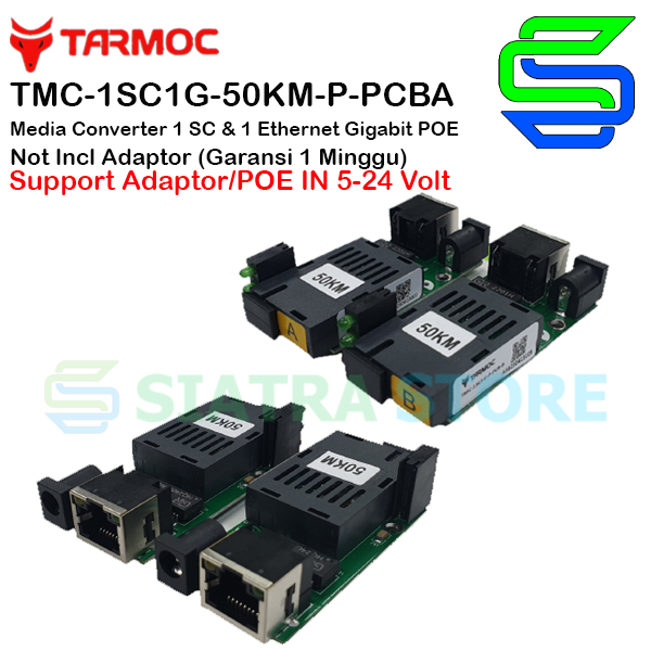 Tarmoc TMC-1SC1G-50KM-P-PCB |1 FO 1 LAN Gigabit POE IN 5-24V |HTB GS03