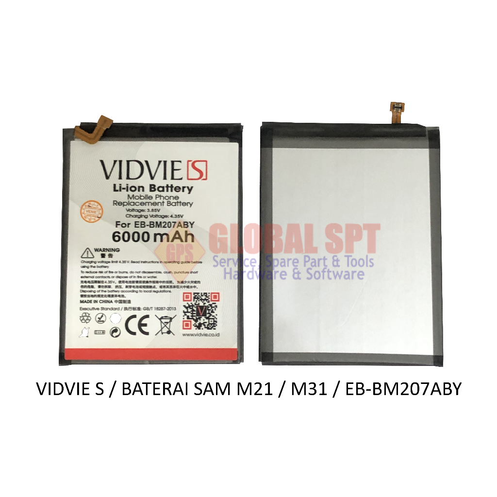 VIDVIE S / BATERAI SAMSUNG M21 / BATRE M31 / BATERE EB-BM207ABY