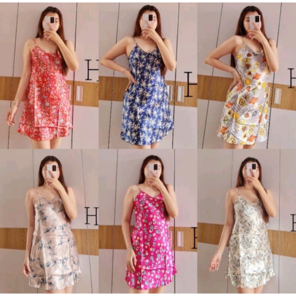 (15motif)DASTER SATIN IMPORT DASTER SEXY DASTER TANKTOP IMPORT BAJU TIDUR WANITA DEWASA IMPORT DASTER KENSI