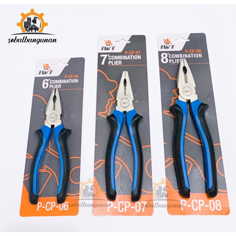 Tang Kombinasi 6” 7” 8” IWT Chrome Vanadium / Tang Kombinasi IWT