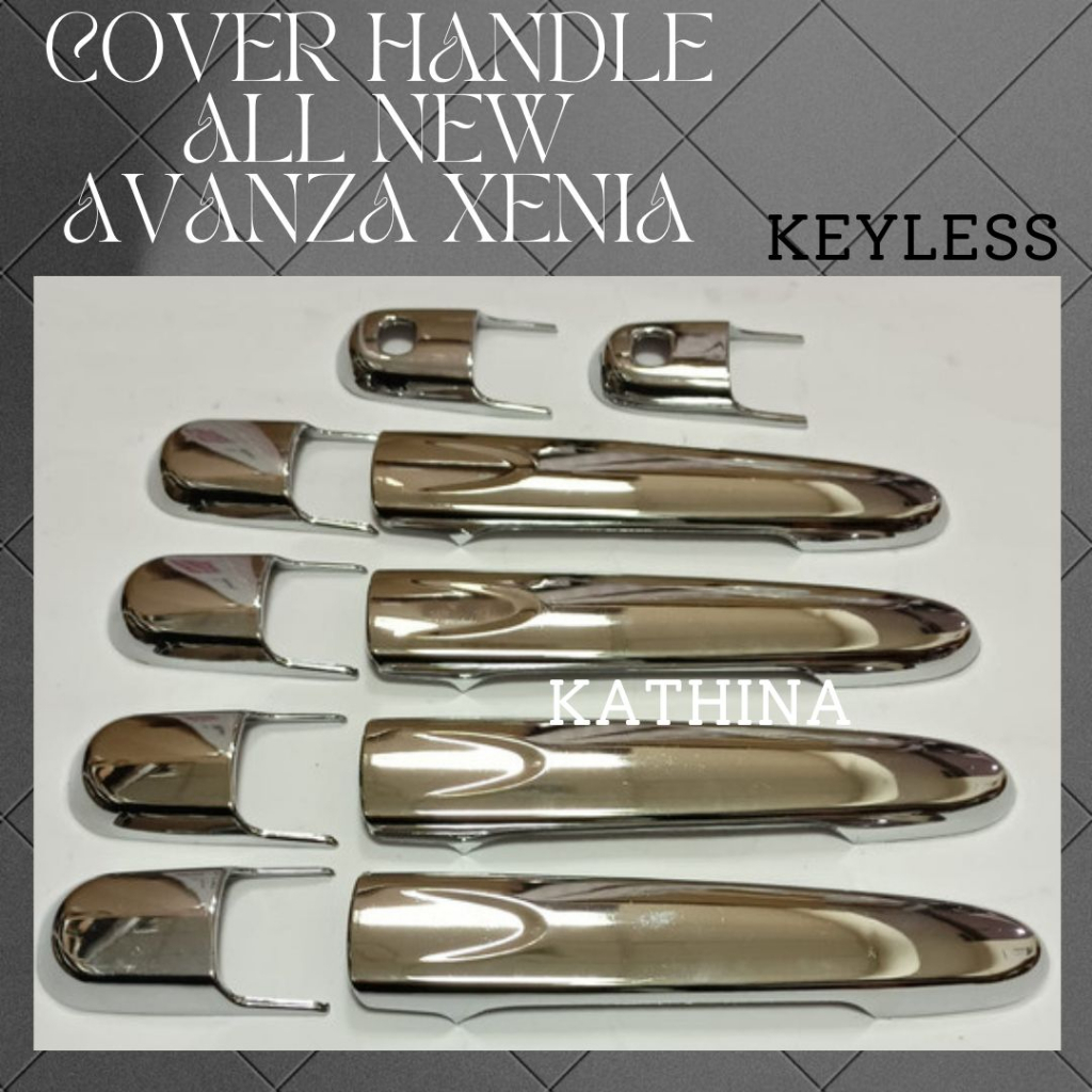 Cover Handle Pegangan Pintu Mobil All New Avanza Xenia 2012-2014 Chrome