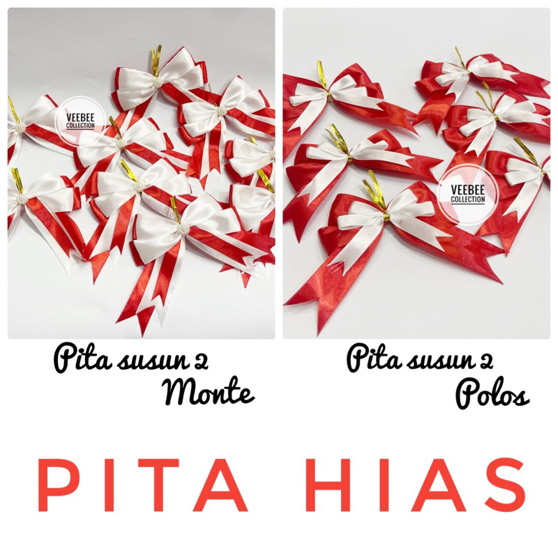 

Pita Hias Merah Putih/Bros merah putih/ Pita tempel Kado hadiah acara agustusan/ dekorasi dirgahayu RI/ Ribbon