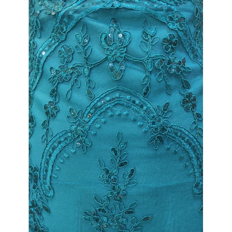 Kain Tile Brokat Etnik Payet Batu Akar Bridal AV397-22-3 Tosca