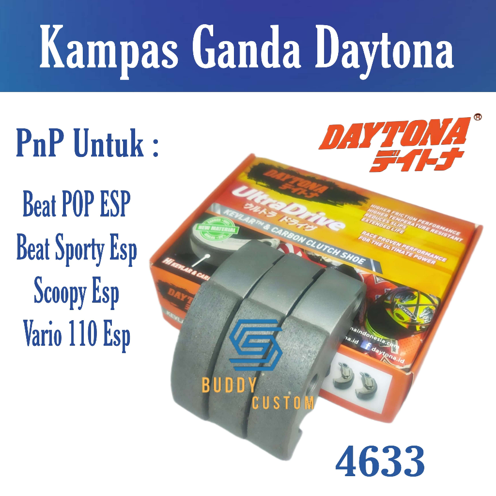 Kampas Ganda Daytona Beat Fi Scoopy Fi Genio Vario 110 Esp Original - Kampas Ganda Beat Fi Scoopy Fi