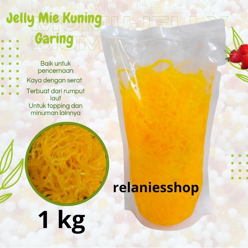 JELLY MIE KUNING GARING PUDDING TOPPING MINUMAN JELI MOTIF