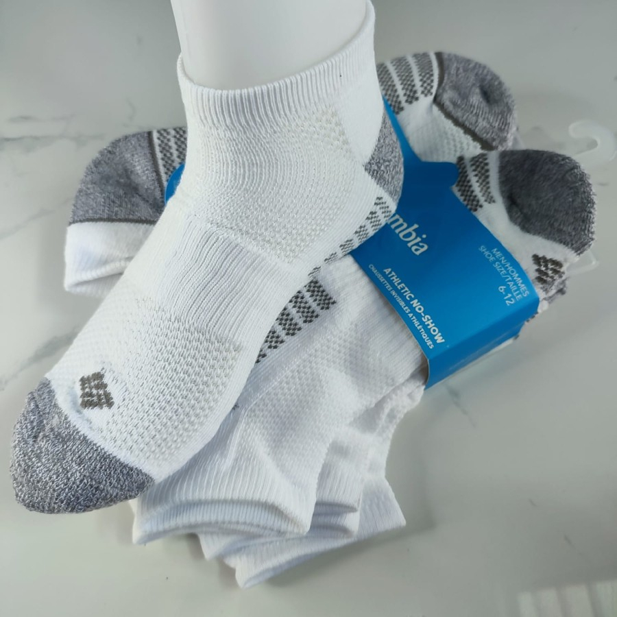 Kaos Kaki Pria Ankle Columbia Mens 6 Pair Pique Foot Athletic Ankle Socks