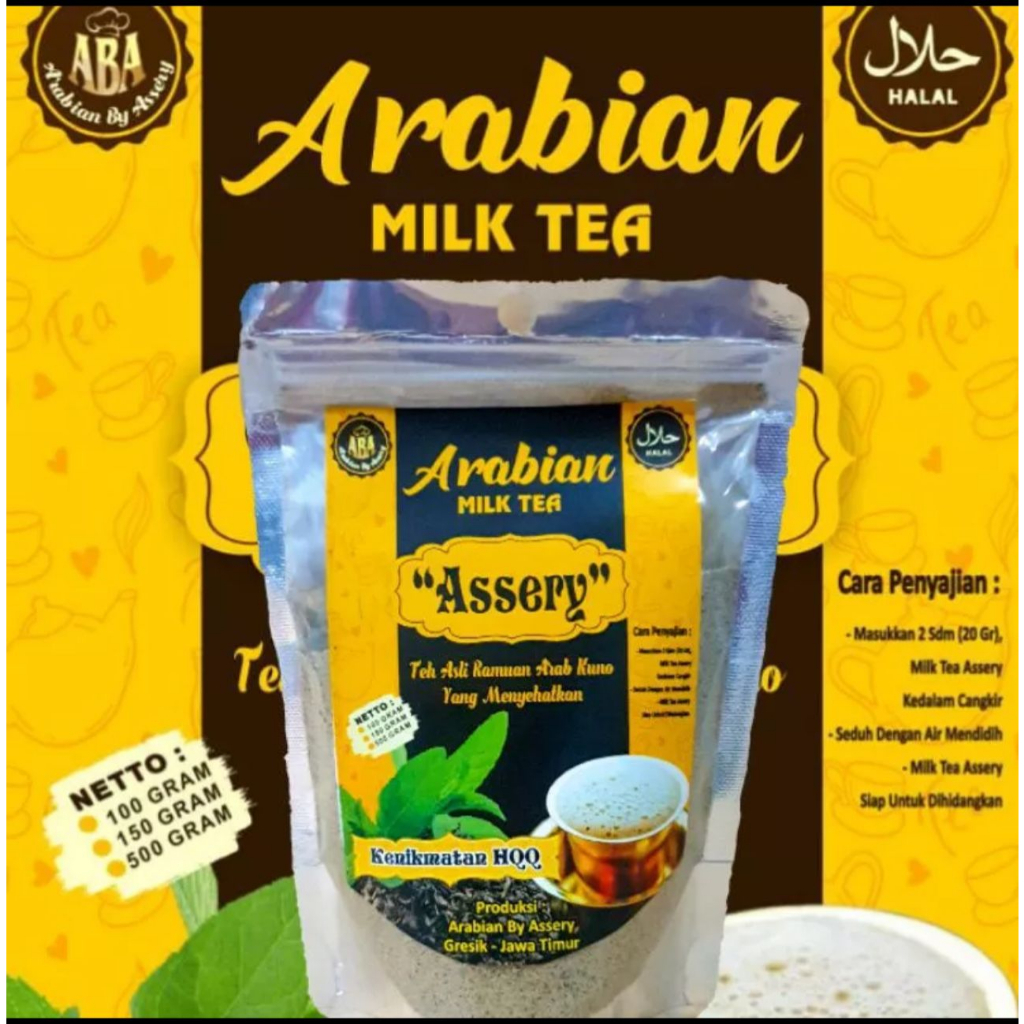 

Teh Susu Rempah /Arabian Milk Tea Assery 100gr Teh Kekinian Teh Senja Teh Arab Yaman Teh Nikmat