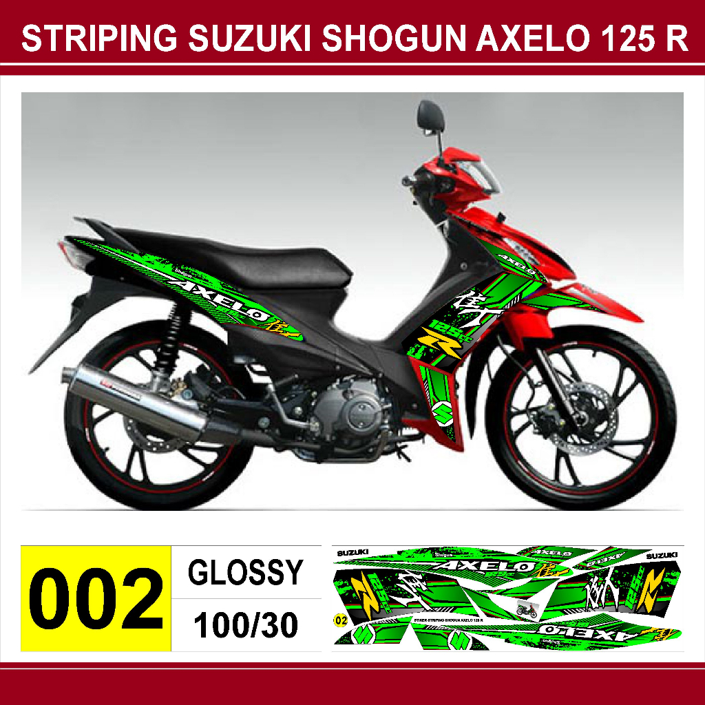 striping variasi Suzuki Shogun Axelo 125 /stiker decal motor Shogun Axelo 125 /stiker lis polet Suzu