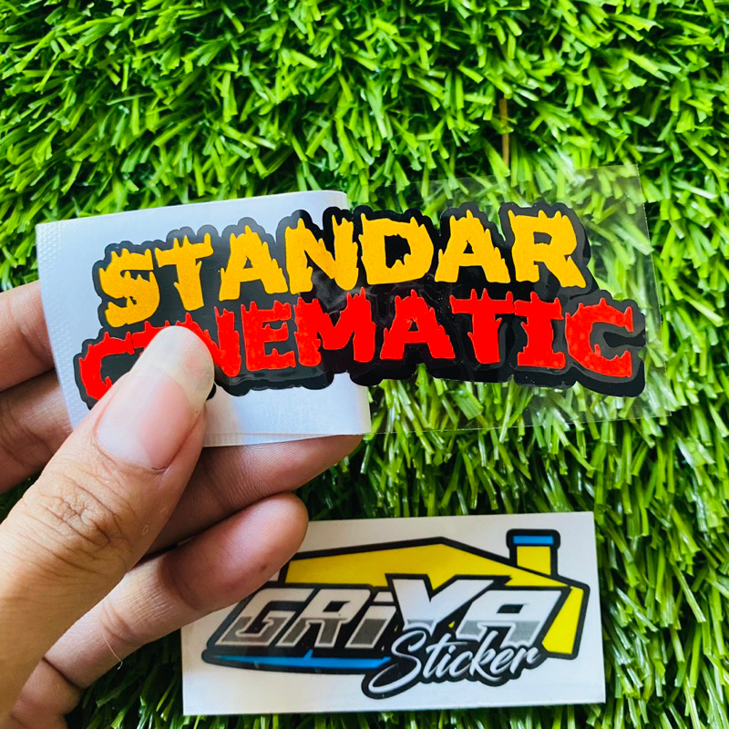 Stiker STANDAR CINEMATIC sticker cutting sinematik viral vario beat matic