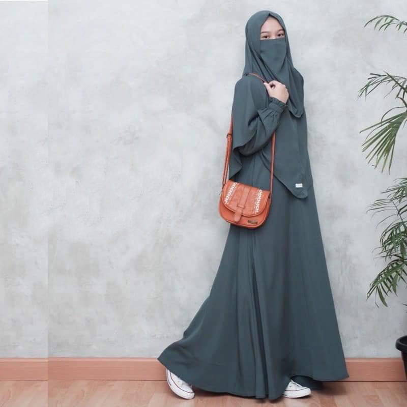 Gamis Abaya Pegie Plus Khimar dan Cadar