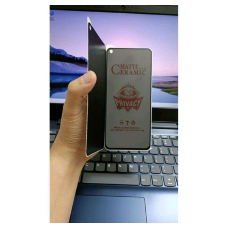 anti gores anti spy privacy matte ceramic oppo A55S A54 A55 A57 A58 A78 A52 A74 A76 A77S A83 A92 A91 A95 A96 A97 anti minyak fullayar