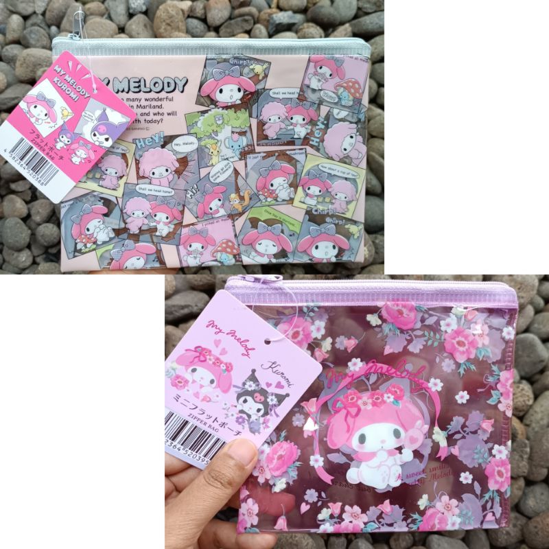 

Seria Daiso Watts Japan - Pouch Zipper Sanrio My Melody Shinchan