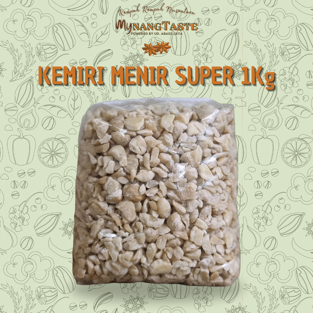 

Kemiri Menir Super 1Kg Ayak Bersih