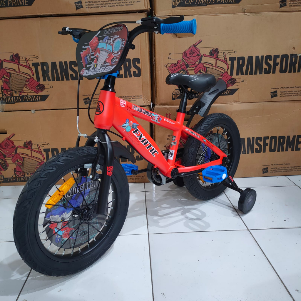 sepeda bmx anak exotic transformers ET 9987 SX 16 &amp; 18 INCH