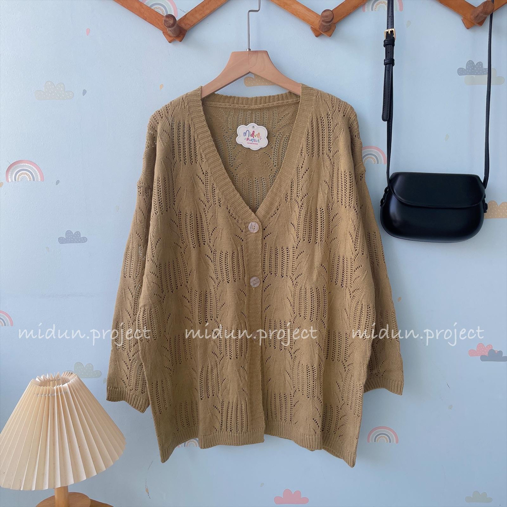 PRESLY POINTELLE CARDY | CARDDIGAN POINTELLE KOREAN LOOKS