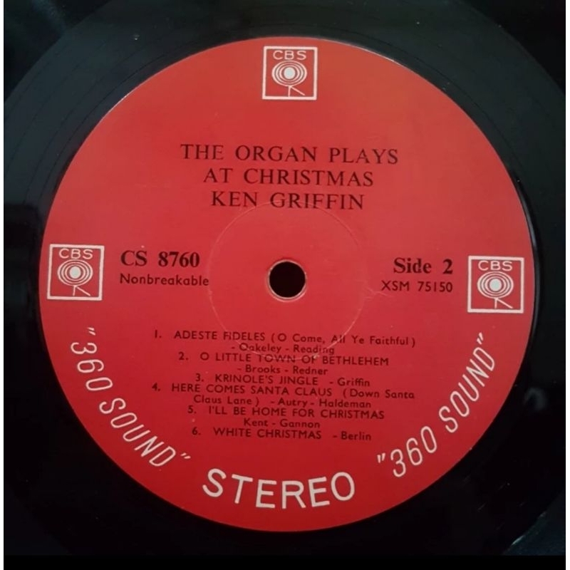 Vinyl Piringan Hitam 12 inch Ken Griffin-Christmas