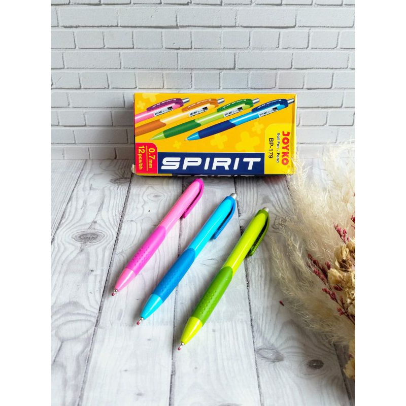 

Pulpen Joyko Spirit BP-179 // 0,7 hitam ( isi 12 pcs )
