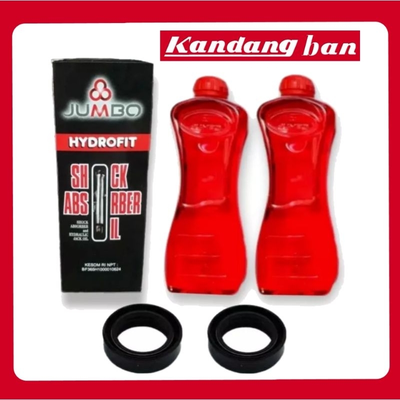 PAKET OLI SHOCK JUMBO + SIL SHOCK ,FOR ALL MATIC, BEBEK HONDA, YAMAHA, SUZUKI DLL