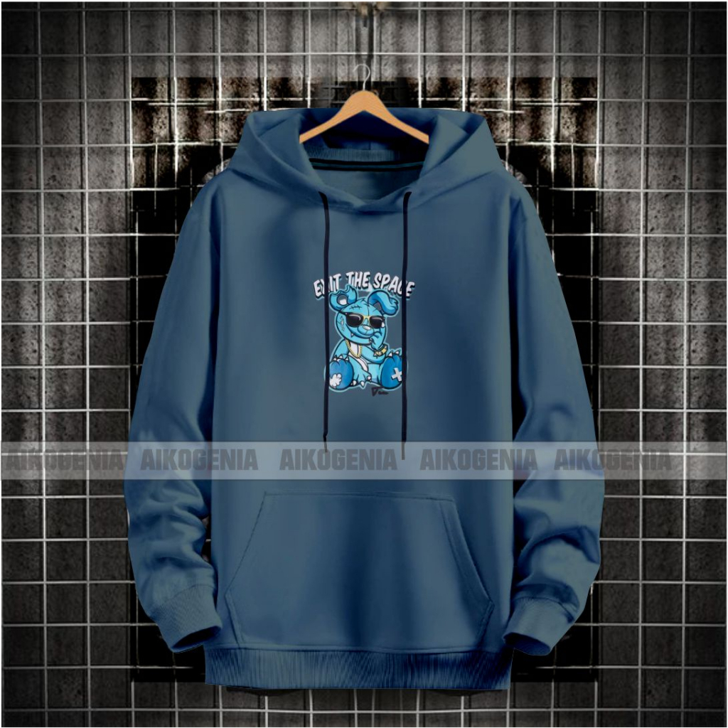 Sweater hoodie pria wanita motif THE RABBIT terbaru / hoodie kekinian pria kwalitas distro