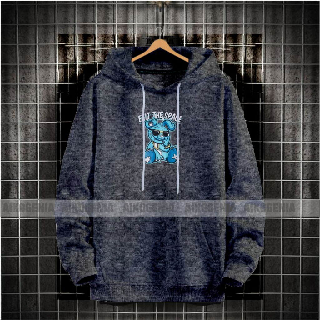 Sweater hoodie pria wanita motif THE RABBIT terbaru / hoodie kekinian pria kwalitas distro