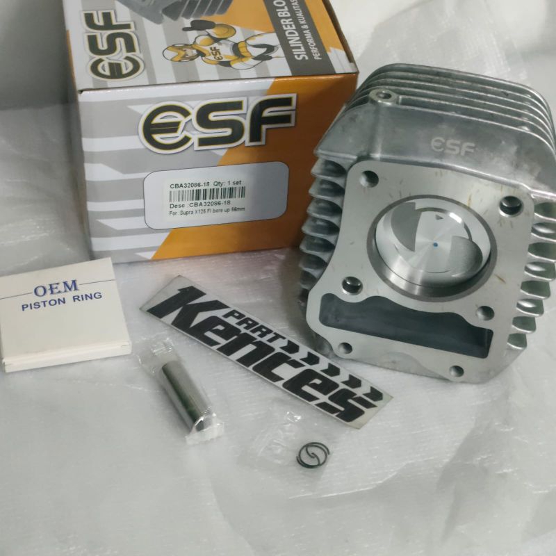 ESF BLOK SEHER KOMPLIT BORE UP 56mm HONDA SUPRA X 125 FI