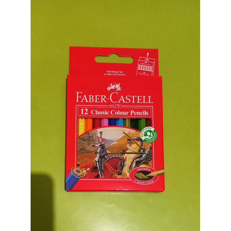 

Pensil warna Faber Castell 12 Pendek Classic / Pensil 12 Warna Pendek