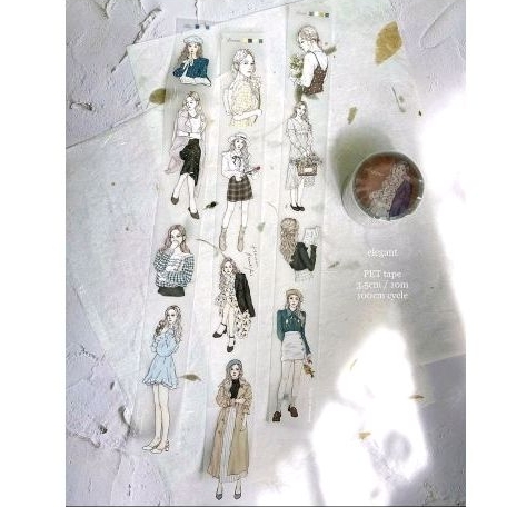 

Pion - Elegant Girl PET sticker sample