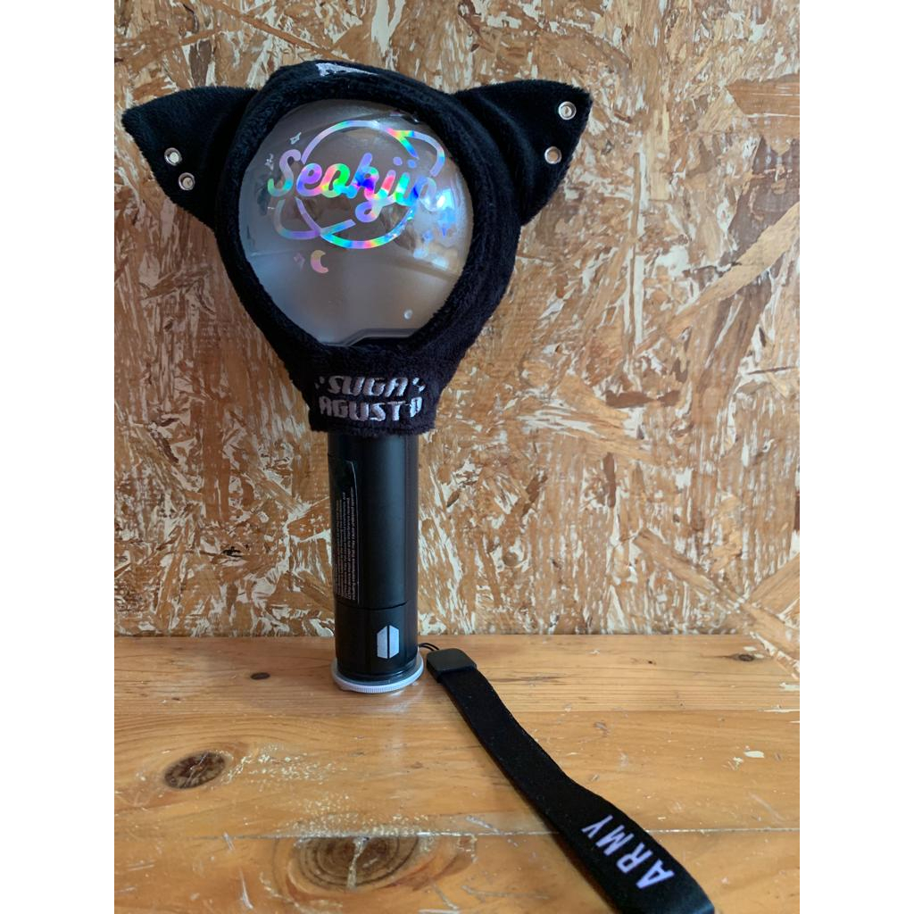 Ready Stock BTS Army Bomb Lightstick Sleeve Yoongi Suga AgustD Cat &amp; Tangerine Orange Deco hiasan armybomb handmade cover kucing jeruk