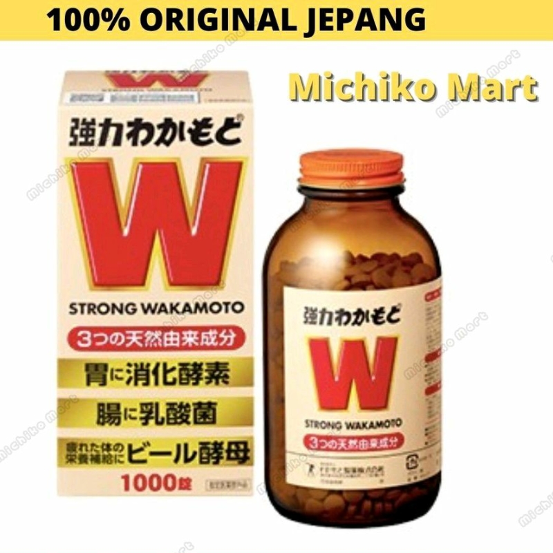 PO Strong Wakamoto 1000 Pil Original Jepang Obat pencernaan maag usus
