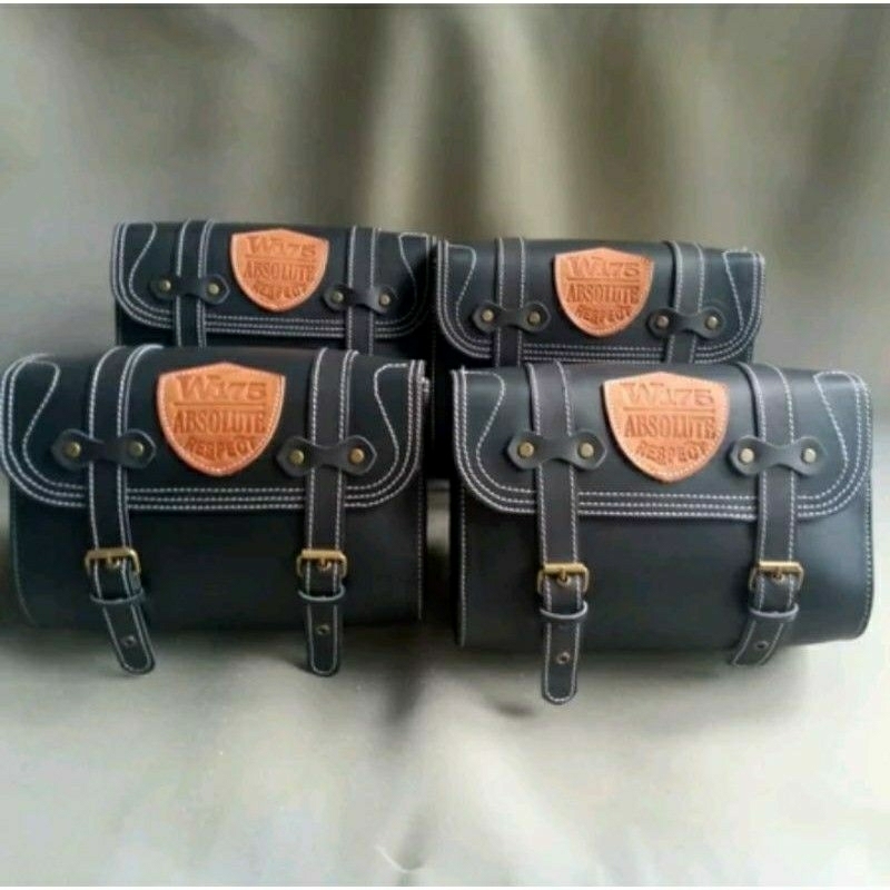 Side bag motor W175.Tas bagasi samping buat motor W175