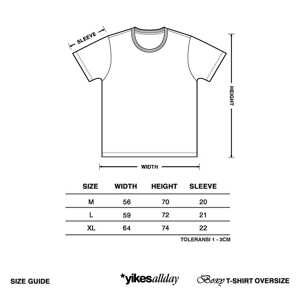 BOXY TEE OVERSIZE | HOW LONG | WHITE | YIKESALLDAY