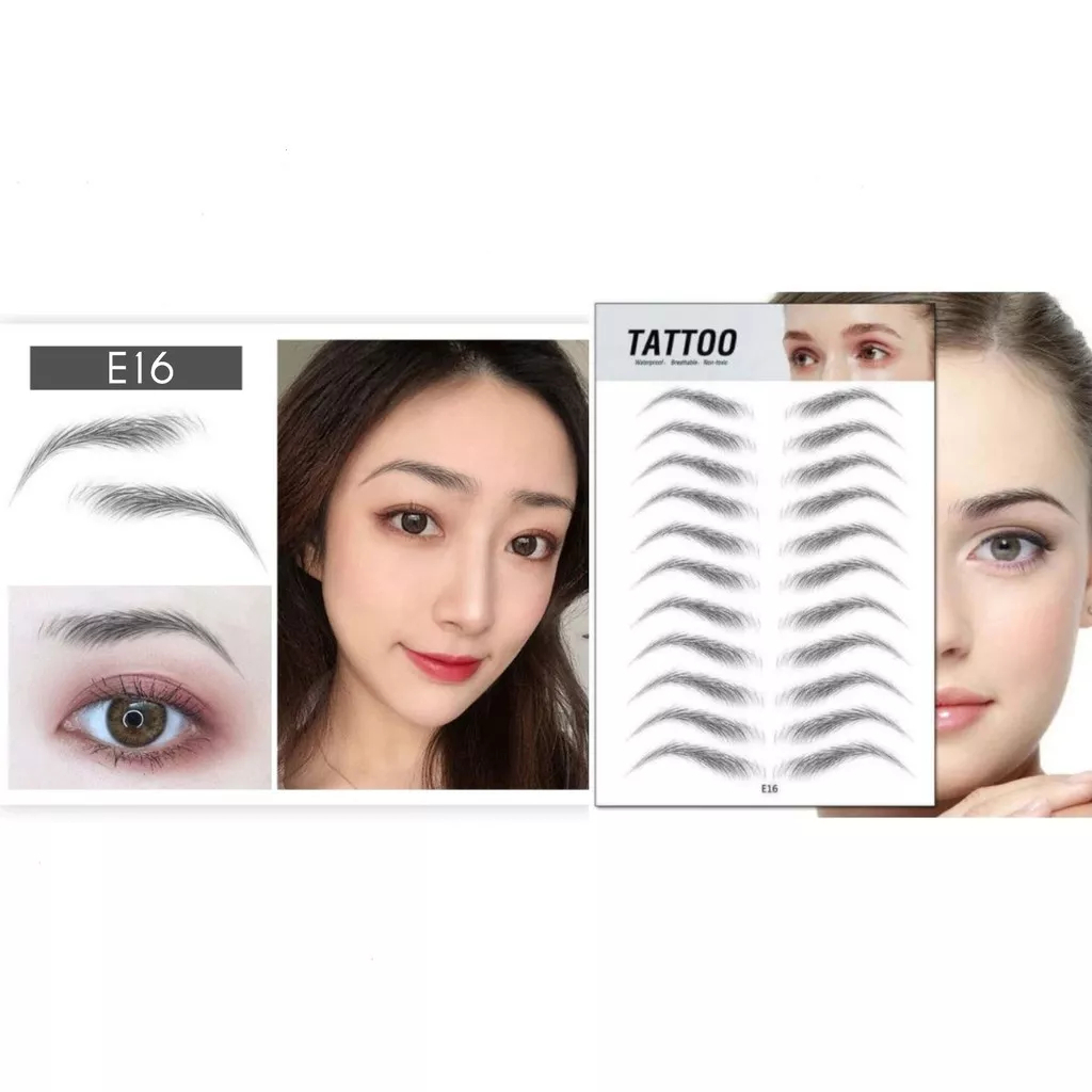 Sticker Alis Waterproof 4D Eyebrow Tattoo Alis Waterproof Eyebrow Sticker Tato Alis Stiker Alis Sulam Alis