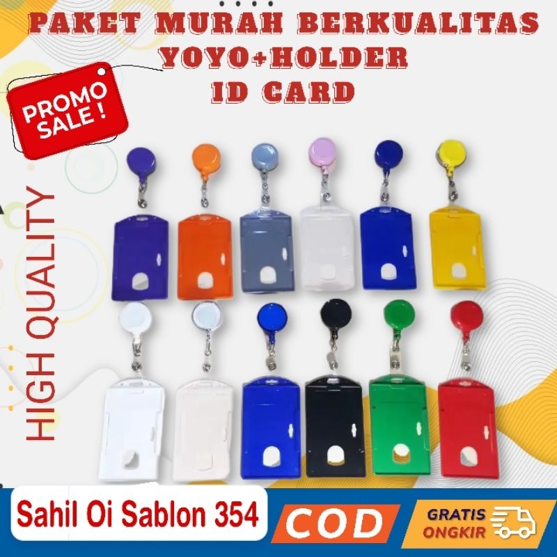 

YOYO ID CARD CASE Holder ID CARD GANTUNGAN ID CARD PAKET MURAH BEST SELLER COD