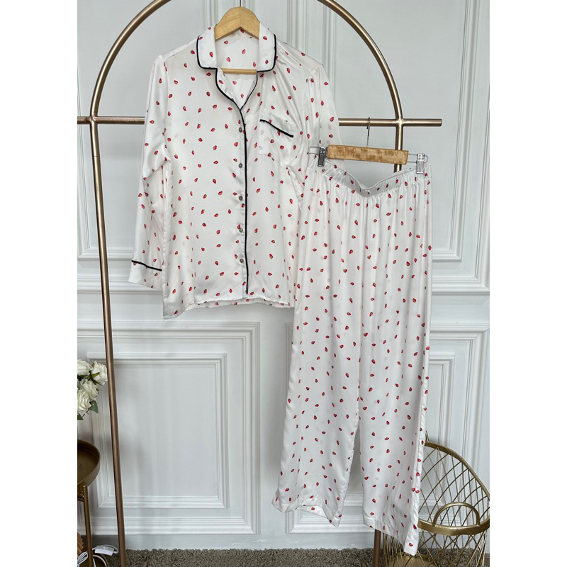 G** by unq** long cotton pajamas set