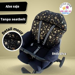 Alas Stroller Elle Rider Bahan Kaos Gold Sparkling Egg 40 CM Motif / TANPA TALI SEATBELT Bordir gambar / Extra Front baby mb exotic lw 003 lw003 lw116 116 Sepeda Iora Bebehoo gen 2 PMB Aviator labeille city