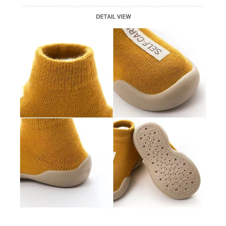 PW5-Sepatu Bayi Prewalker Kaos Kaki Anti Slip Selfcare